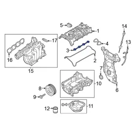 132705rb0a Nissan Oe For Versa 2020-2024 Engine Valve Cover Gasket