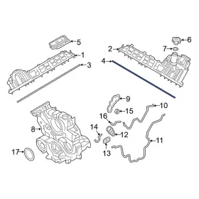 13270ez40a Nissan Oe For Titan Xd 2016-2019 Left Engine Valve Cover Gasket