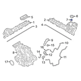 15270ez40c Nissan Oe For Titan Xd 2016-2019 Engine Oil Filler Cap Gasket