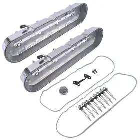 241-111 Oe Quality Polished Cast Aluminum Tall Valve Covers Coil Mounts Fit Gm Ls Engines 5.3 6.0