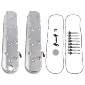 8082-1s Oe Quality Brand New Aluminum Tall Valve Covers And Coil Mounts For 6.0 Gm Cast Ls1 Ls2 Ls3