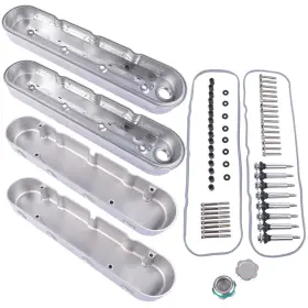 8082-3s Oe Quality Silver Engine Valve Covers For Chevy Gm Ls1 Ls2 Ls3 Ls6 Ls7 4.8 5.3 5.7 6.2 7.0l