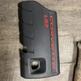 C6frcp Oem Gm / Performance Corvettes 2005-13 Corvette C6 Z06 Zo6 Grand Sport Engine Cover Ls3 Black Both Sides