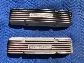 4056 Offenhauser Old Chevrolet Sbc Valve Covers 283 327 350 Chevy Ss Aluminum