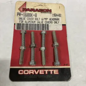 1688k Paragon Wow 1963-1982 Corvette Aluminum Valve Cover Bolts M Head Mark Set Of 8