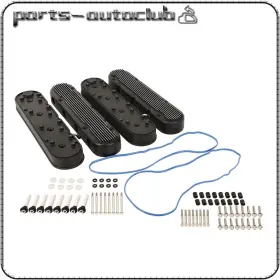 Adp1768370101s Parts-autoclub Black Ls Finned Cast Aluminum Valve Covers For Chevy Small Block Sb V8 293 325