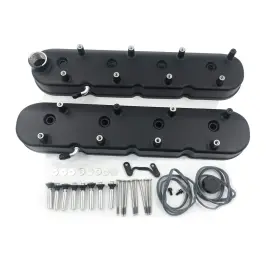 Dm-4420-bk Pateyney Gm Ls Cast Aluminum Tall Valve Covers With Coil Mounts For Ls1 Ls2 Ls3 Ls6 5