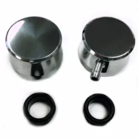 Hr0015 Pirate Mfg Hot Rod Polished Billet Aluminum Pcv And Valve Cover Breather Kit With Grommet
