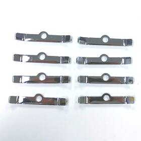 Pirate Mfg Hr0574 Hot Rod Chrome 3 Inch Valve Cover Hold Down Spreader Bars Fits Chevy Sbc 283 305 32