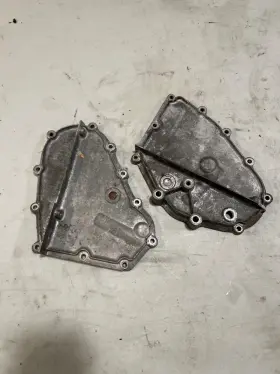 90110506403 Porsche Used Original 911 914-6 Pair Magnesium Timing Chain Box Cover 68-77