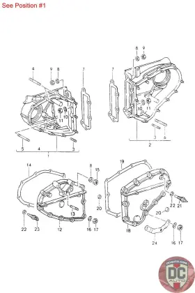 93010506102 Porsche 9011051011r 1974-1989 911 914 Left Chain Case
