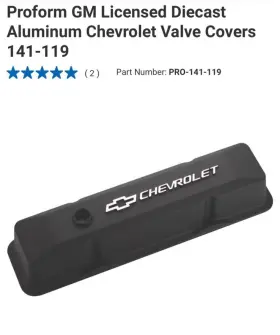 141-119 Proform Aluminum Valve Covers For 75-86 Chevrolet C10 5.0 5.7 6.6 2pc 141-119 Proform Aluminum Valve Covers For 75-86 Chevrolet C10 5.0 5.7 6.6 2pc