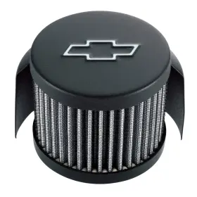 141-613 Proform For Engine Valve Cover Breather Chevy Logo Push-in Style With Hood Black