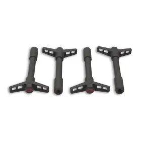 141-756 Proform For Engine Valve Cover Wing Nuts Steel Black Bowtie Logo 1/4-20 Thread 4