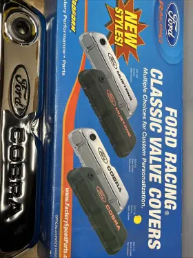 302-116 Proform 1964-95 Sb Ford Mustang Cobra Chrome Steel Tall Valve Covers 289 302 351w 5.0