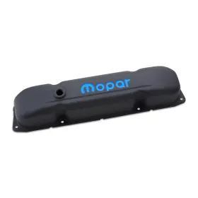 440-811 Proform For Engine Valve Covers Steel Black Crinkle Mopar Emblem B/rb/big Block