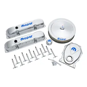 440-814 Proform For Engine Dress-up Kit Chrome With Blue Mopar Logo Big Block B/rb