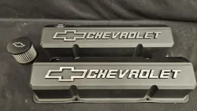 778-141-921 Proform Parts 141-921 Slant Edge Valve Covers Chevy Sbc Tall Roller Rockers 350