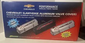 141-926 Proform Parts Gm Licensed Slant Edge Valve Covers Chevy Sbc 283 305 350 400
