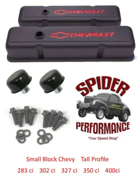Sp141751a Proform 1978-1986 Chevy Pickup Small Block Valve Covers Bowtie Black Tall Profile Kit