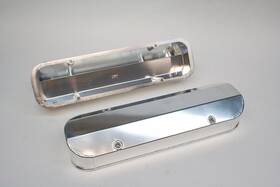 Prw 4045501 Fabricated Aluminum Valve Covers Pontiac 301-455 Polished And Anodized