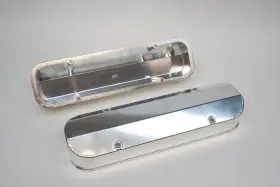 301-455 Prw 4045501 Fabricated Aluminum Valve Covers Pontiac Polished And Anodized
