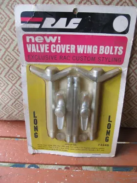3348 Rac Vintage 1970s Chevy Long Chrome Wing Bolts 5/16 Inch 18 Tpi Ford Pontiac