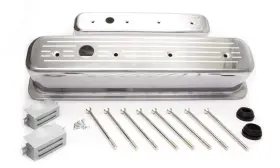R6047 Racing Power Co-packaged - Sbc Alum Tall Center Bolt V/c Ball Milled Pol