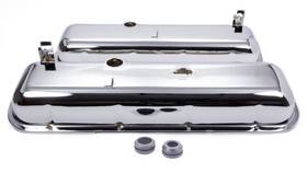 Racing Power Co-packaged R9503 Co-packaged Chrome Steel Short Valve Cover For Big Block Chevy