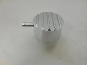 R6108pol Racing Power Company Round Finned Breather Cap With Pcv- Pol Alum