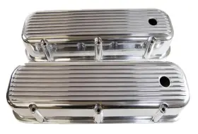 R6280 Racing Power Company Polished Aluminum Finned Valve