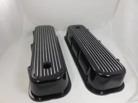 R6280bk Racing Power Company Black Aluminum Bb Fits For Chevy Finned Va