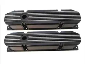 R6366bk Racing Power Company Fabr Alum Valve Covers 1958-88 Bb Chrysler New
