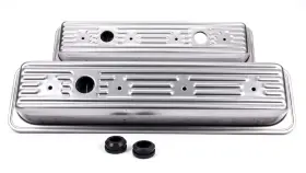 R9702raw Racing Power Company Short Steel Unplated Center Bolt Valve Cover For
