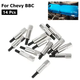 R820984 Racingcarpartshome Fit Car Chevy Bbc 396 427 454 502 Engines 14pcs Chrome Valve Cover Bolts Kit Set