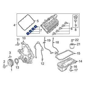 53011574ab Ram Oe For 1500 2021-2024 Engine Valve Cover Washer Seal