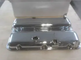 Ch43362 Restoparts Chevy Big Block Chrome Valve Covers 396 402 427 454 Ch43362 Restoparts Chevy Big Block Chrome Valve Covers 396 402 427 454