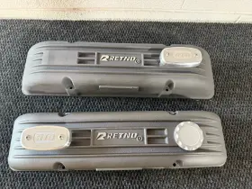 Rto-scc101 Retno Sbc Aluminum Sandcast Valve Covers Lola Mclaren Can Am Corvette Grandsport