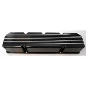 304-360 Rpc R6367bk Fabricated Aluminum Finned Valve Covers Amc/jeep 1976-87 V8