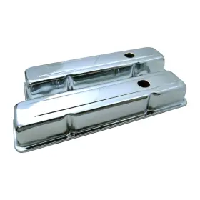 R9214 Rpc Racing Power Company 55-57 Sbc Chrome Steel Staggered Bolt Valve Covers