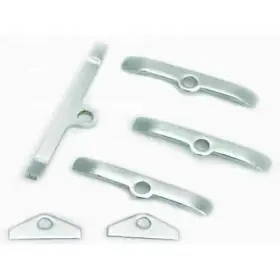 260-351w Rpc R9642 Chrome Sb Ford Valve Cover Spreader Bars Set Of 6