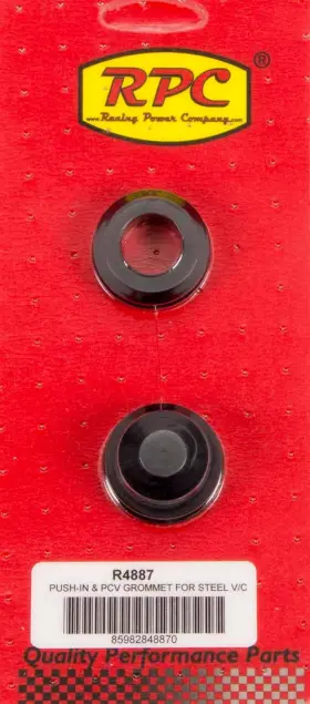 R4887 Rpc Racing Products Company Pcv Grommet - 3/4 In Id 1-1/4 Od Rubber Black Pair