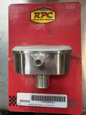 R6504 Rpc Racing Products Company Alum Finned Pcv Breather Polished/satin