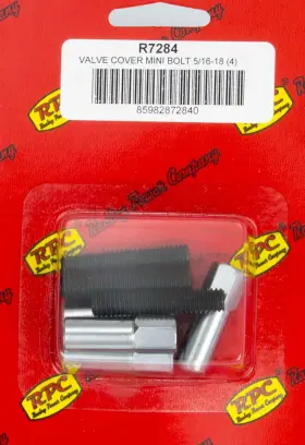 R7284 Rpc Racing Products Company Chrome V/c Mini Bolt 1-3/8in X 5/16-18 Thread