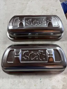 80240t Scat Stainless Steel Clip On Valve Covers - Vw Engine 1600cc-2275cc Pair