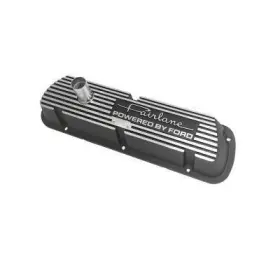6a582-fl Scott Drake Aluminum Valve Covers Fairlane Powered By Ford Logo Pair