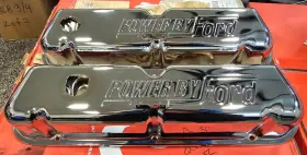 C80z-6a582-c Scott Drake C80z6a582c Chrome Valve Covers 68-70 Mustang Windsor 289 302 New