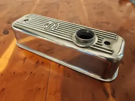K042 Scp British New Polished Alloy Valve Cover Mga Mgb 1955-80