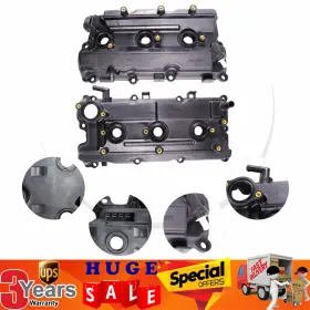 132645w510 Senderpick Fit Nissan Pathfinder 3.5l 2002 2003 2004 Engine Valve Cover Set Lh And Rh Black