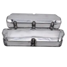 Shu00783 Shlpdfm 1 Set Polished Aluminum Silver Fabricated Valve Covers No Hole Short